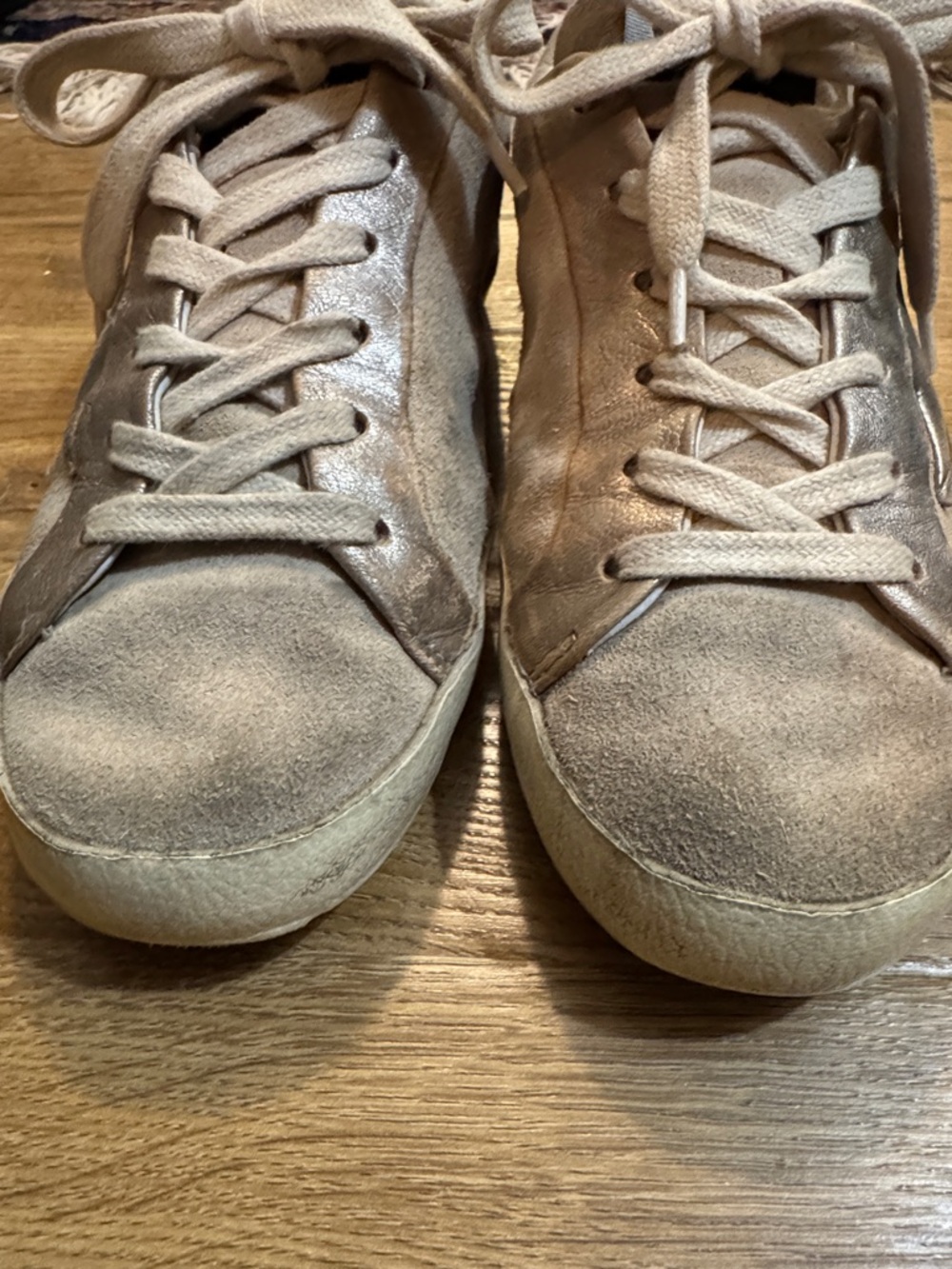 Golden Goose Beige Suede Star Sneakers with Laces - Picture 3 of 10